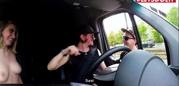 LETSDOEIT - Lia Louise - Big Tits German Teen Rough Ride On The Van Fuck With Her Boyfriend